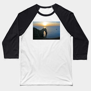 Sunset over Durdle Door Baseball T-Shirt